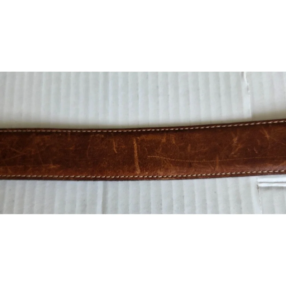 Silver Creek Classics Belt Leather Buffalo Nickel Western 53509 Mens Size 32